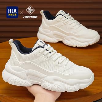 HLA/海澜之家男鞋Power Yong系列新款春季复古休闲鞋透气运动鞋子主图