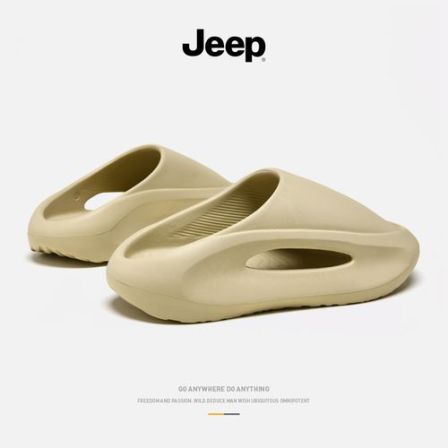 JEEP/吉普拖鞋男士户外潮牌防滑舒适透气运动篮球ins潮流一字拖