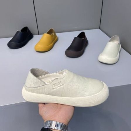 新款男士舒适优质皮面低帮一脚蹬休闲时尚男鞋（皮鞋码）BLH1106