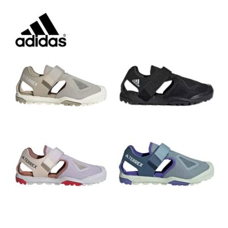 【鞋盒破损】adidas儿童鞋夏季大童户外运动徒步凉鞋沙滩鞋子JI1361