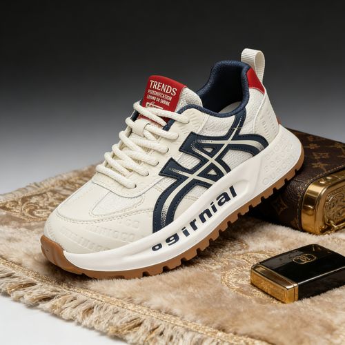 透气网面男鞋春夏季新款时尚潮流运动休闲鞋子阿甘鞋小白鞋MD2211主图