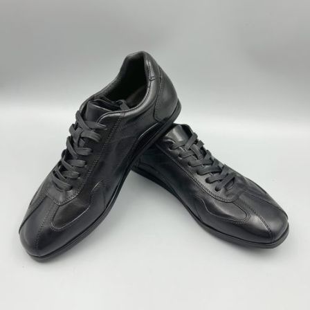 复古百搭通勤休闲平底德训鞋黑色男女潮款马皮棕黄色牛皮鞋垫透气