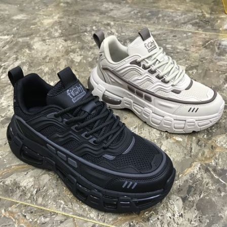 莎6608春季防滑户外运动老爹鞋男款网面休闲百搭爆款男鞋