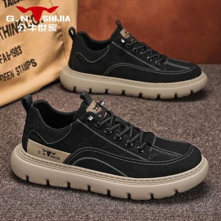 公牛世家鞋子男鞋春夏透气软底布鞋新款时尚百搭潮流休闲运动板鞋