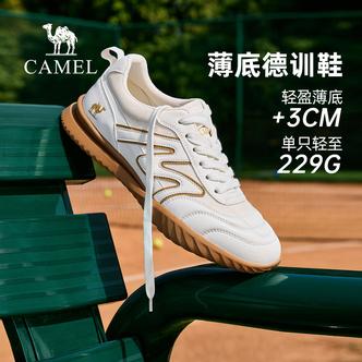 骆驼薄底赛车德训鞋2026春季男鞋休闲板鞋轻量薄底舒适透气潮流男主图