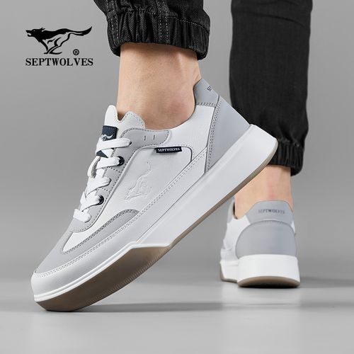 七匹狼男士休闲板鞋2026春季新款软底板鞋潮流百搭鞋子小白鞋男款主图
