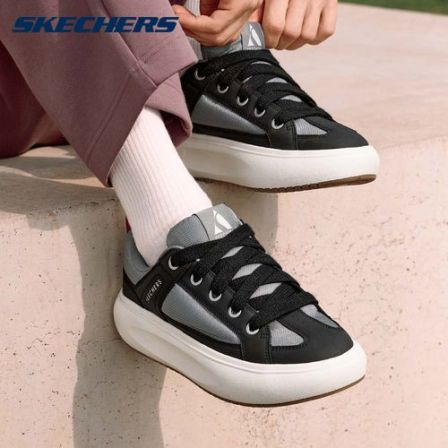 斯凯奇官方男鞋2026新款时尚百搭运动休闲鞋软底舒适板鞋183330