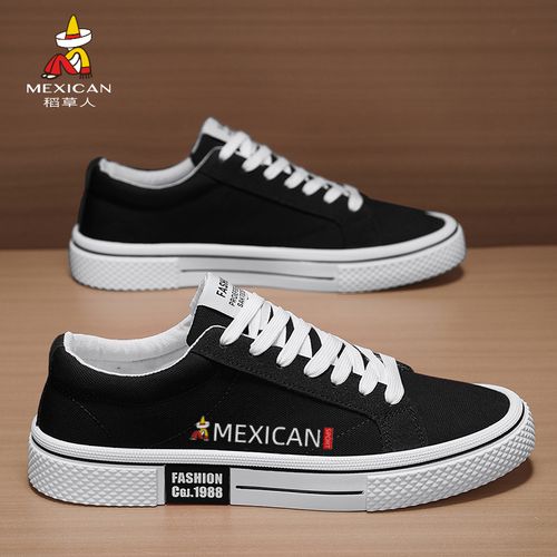 稻草人正版男士帆布鞋春季潮流休闲潮男鞋子男款爆款2026新款板鞋主图