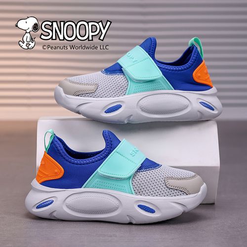 史努比童鞋2026年春秋新款网面透气儿童运动鞋轻便软底男童跑步鞋主图