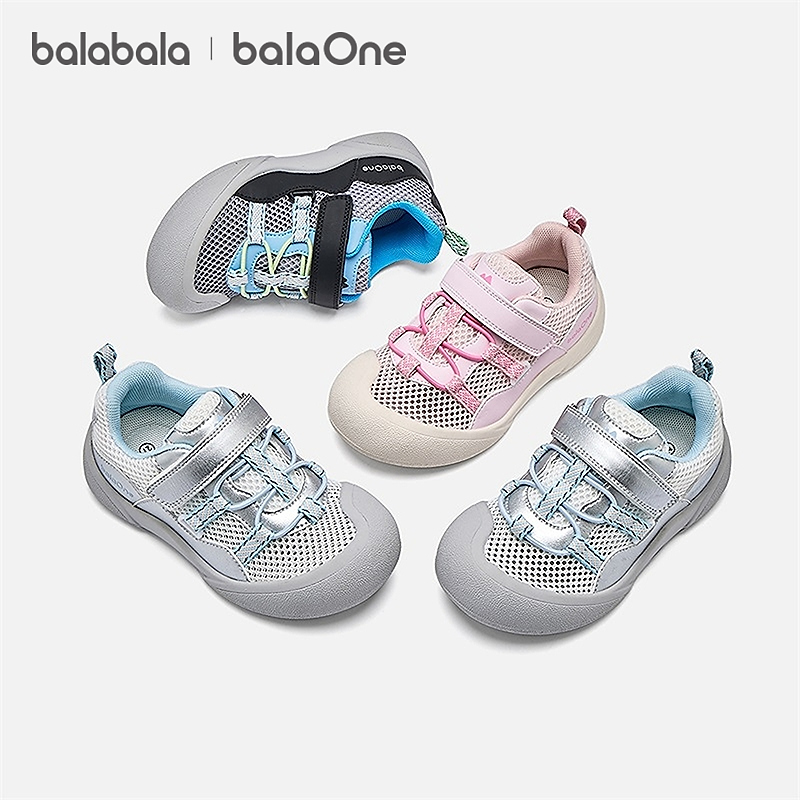 巴拉巴拉童鞋儿童运动鞋男女童2026年新款春秋透气网孔百搭户外鞋主图