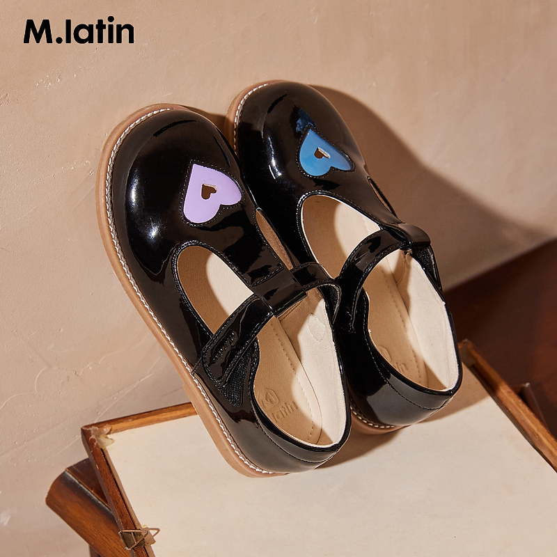 【商场同款】马拉丁童装儿童皮鞋24春新款女小童经典百搭舒适皮鞋主图