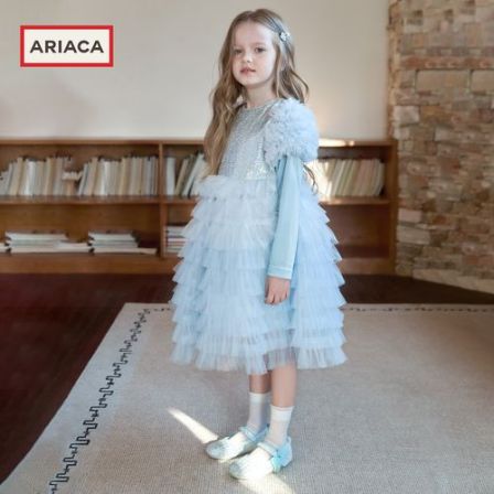 ARIACA艾芮苏女童公主鞋2026春季新款浅口透气软底皮鞋儿童水晶鞋