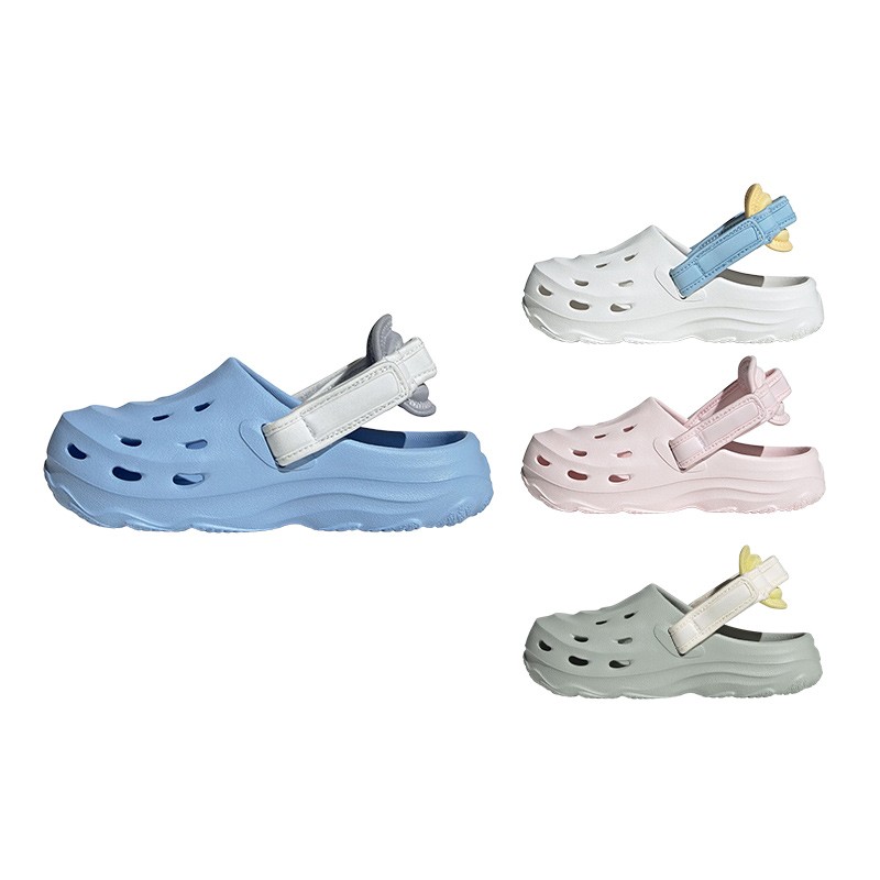 【鞋盒破损】Adidas夏季运动男女透气小中童沙滩鞋 JS3729主图