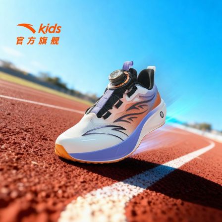 决胜安踏儿童男大童跑鞋2026夏季透气网面防滑耐磨缓震旋钮运动鞋