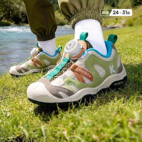 DB卡特兔童鞋运动鞋2026春新品旋钮扣防滑耐磨透气溯溪鞋X6AF038主图