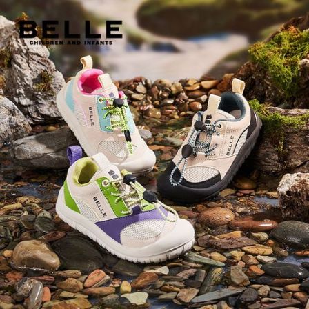 BELLE/百丽春秋款男女中大童登山休闲鞋户外运动鞋【5134】
