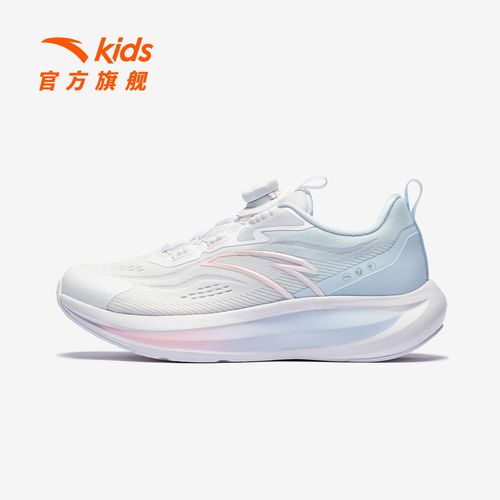安踏儿童女大童跑鞋2026年上新款舒适防滑耐磨青少年旋钮运动童鞋主图