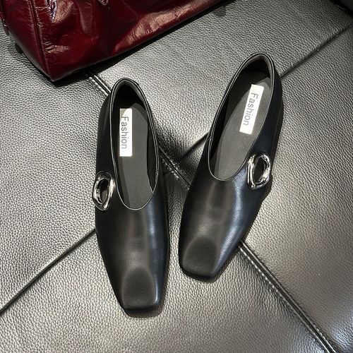 2026年春季新款百搭法式中跟内增高单鞋女秋季单鞋HZ26-5主图