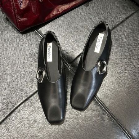 2026年春季新款百搭法式中跟内增高单鞋女秋季单鞋HZ26-5