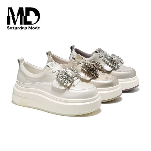  SATURDAYMODE【QQ软糖】2026年新款厚底小白鞋女运动休闲面包鞋/魏主图