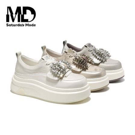  SATURDAYMODE【QQ软糖】2026年新款厚底小白鞋女运动休闲面包鞋/魏