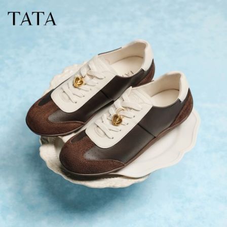 TATA他她2026春新款商场同款撞色阿甘鞋女休闲运动德训鞋7KL21AM6