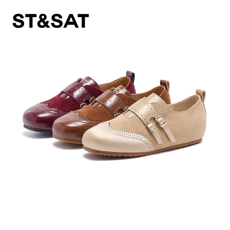 轻便德训鞋女2026春季新款软底舒适圆头百搭潮流时尚休闲鞋主图