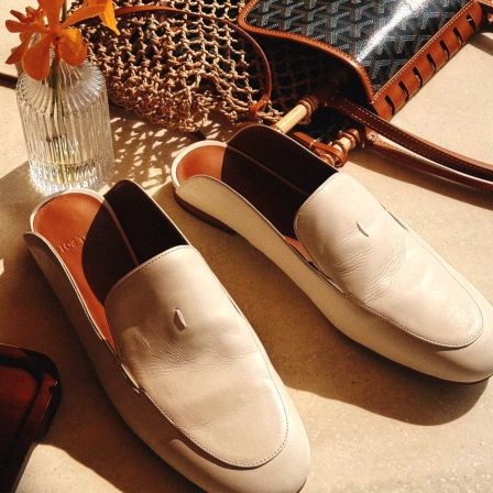 【坤姨专属】新款复古英伦风女外穿平底包头拖鞋