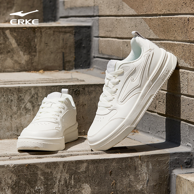 【鸿星尔克】复古潮流运动休闲低帮板鞋-51125301234-qd主图