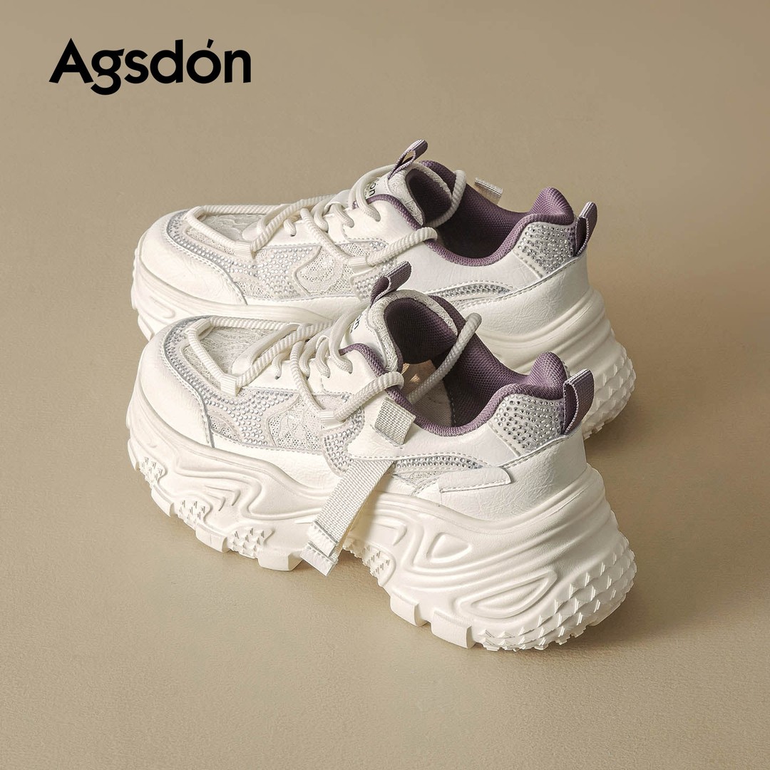 老爹鞋女2026新款春季小个子不累脚厚底增高休闲运动鞋子主图