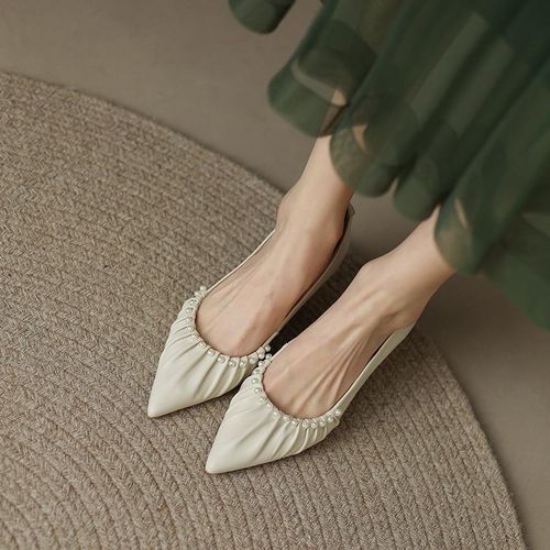 高跟鞋2023春季新款女鞋尖头细跟时装鞋浅口单鞋主图