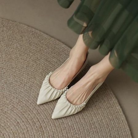 高跟鞋2023春季新款女鞋尖头细跟时装鞋浅口单鞋