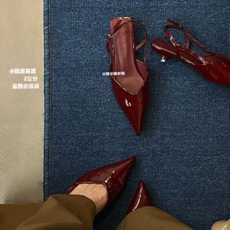 2公分！吴小姐新品2026夏季新款包头后空凉鞋百搭气质高跟鞋女鞋