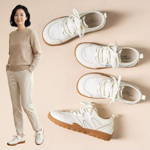 时尚透气休闲鞋女款单鞋女鞋舒适不累脚运动鞋轻便软底2026春秋款主图