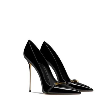 黑色高跟鞋女不累脚高级感秋冬爆款御姐网红流行百搭尖头浅口单鞋