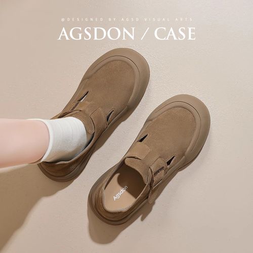 P143305勃肯鞋女2025新款秋季厚底包头半拖鞋一脚蹬百搭单鞋子Q主图