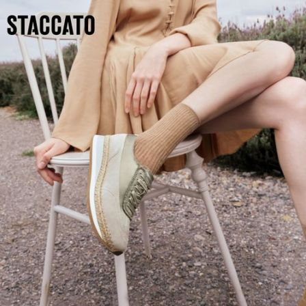 思加图2026春季新款漫步马赛德训鞋运动休闲鞋厚底增高女EJQ02AM6