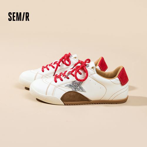 浙江森马服饰小众星星小白鞋平底百搭休闲板鞋女鞋主图