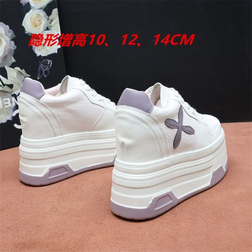 隐形内增高12-14cm小白鞋女春季新款厚底透气百搭休闲运动鞋板鞋主图