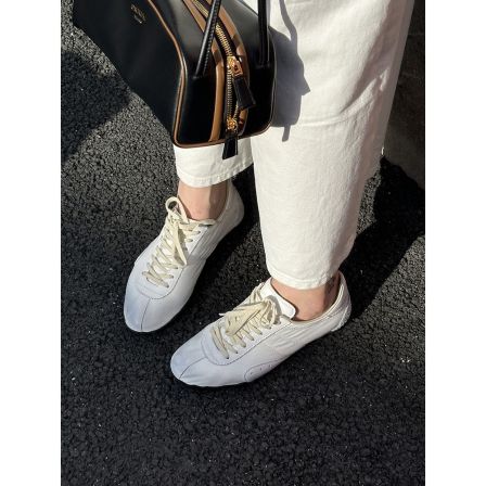 SHIIEELL 夏季新款出行舒适系带时尚百搭经典平跟低帮鞋W3222