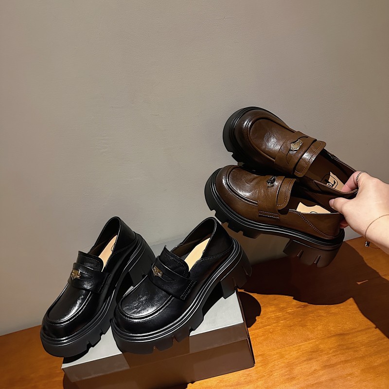 TS/TS2026春季新款时尚圆头英伦风户外乐福鞋MTB57826-X-【6CM】主图