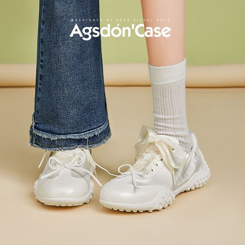 B151344芭蕾德训鞋女2025夏季新款透气厚底超火阿甘休闲运动鞋xx主图