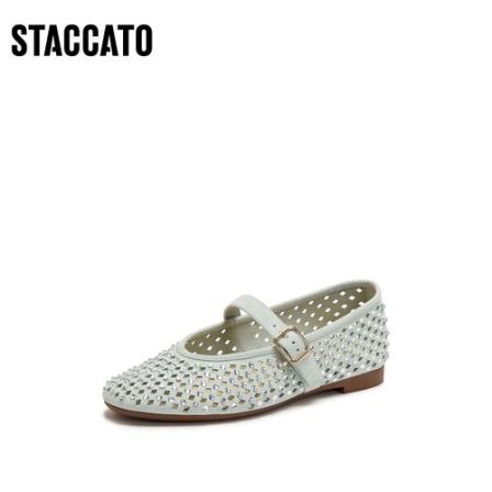 思加图2026春季新款仙女鞋玛丽珍鞋芭蕾舞鞋平底鞋单鞋女EA928AQ6