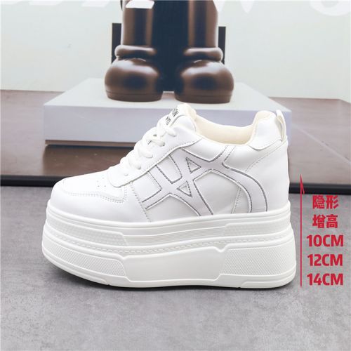 内增高14CM小白鞋女秋季新款12cm松糕板鞋轻便厚底休闲10cm女鞋子主图