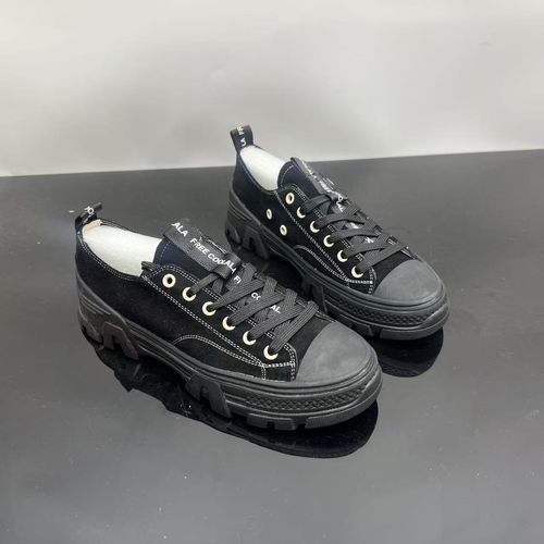 春季新款冷粘工艺女士百搭休闲鞋系带低帮帆布鞋 X 检 8671-20主图