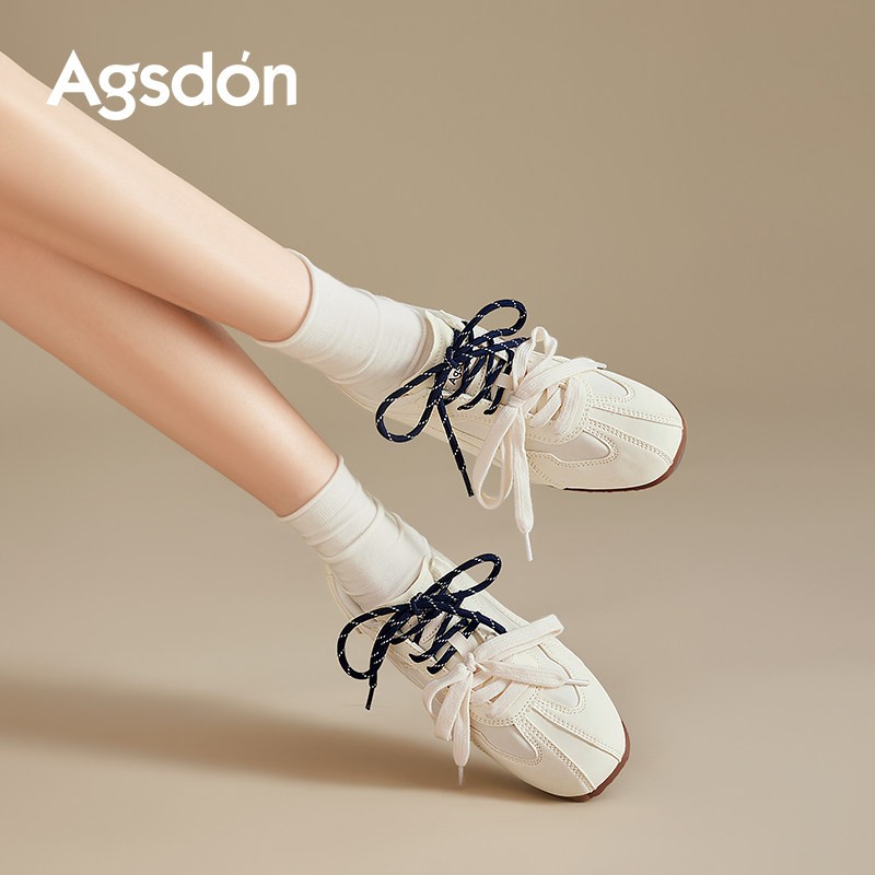 芭蕾德训鞋女2026新款春季巨好看百搭小白鞋运动阿甘板鞋主图