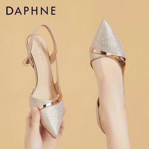 达芙妮浅口高跟鞋2026气质百搭性感包头凉鞋法式轻奢百搭尖头单鞋主图