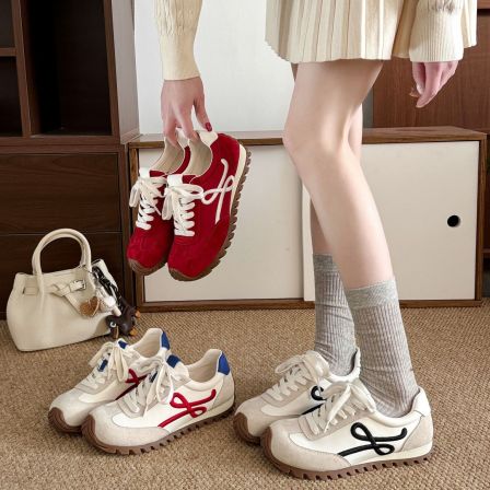 【三色序章】小雨爆款真皮翘头休闲德训鞋春季软底舒适百搭女鞋1319