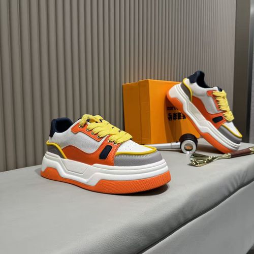 春季新款男士厚底增高百搭潮流休闲拼色透气板鞋休闲鞋主图