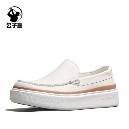 公子喜xl鞋底一脚蹬鹿皮男士乐福鞋透气休闲皮鞋